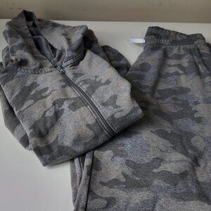 Grey Camo Sweat Suit